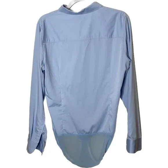 Tapata Light Blue Button Down Bodysuit Size L - Picture 2 of 4